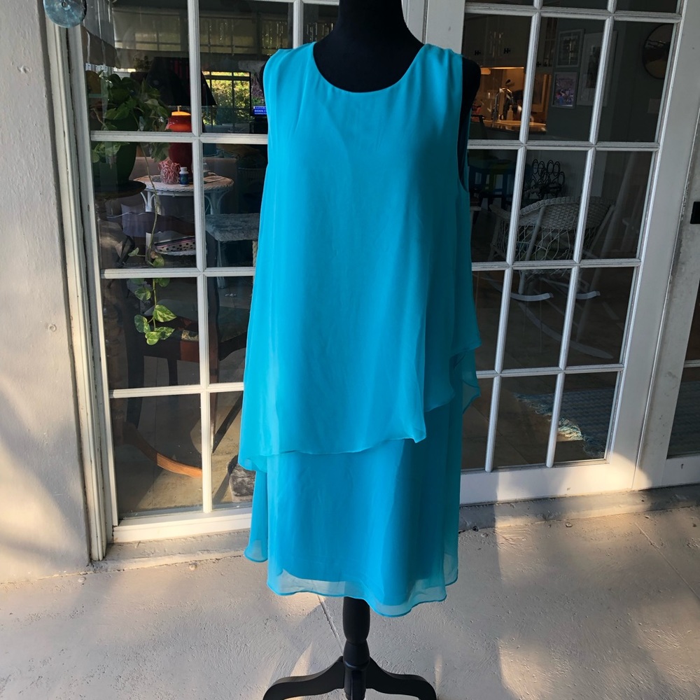 Soft Surroundings Ocean Drive Dress in Atlantis Blue